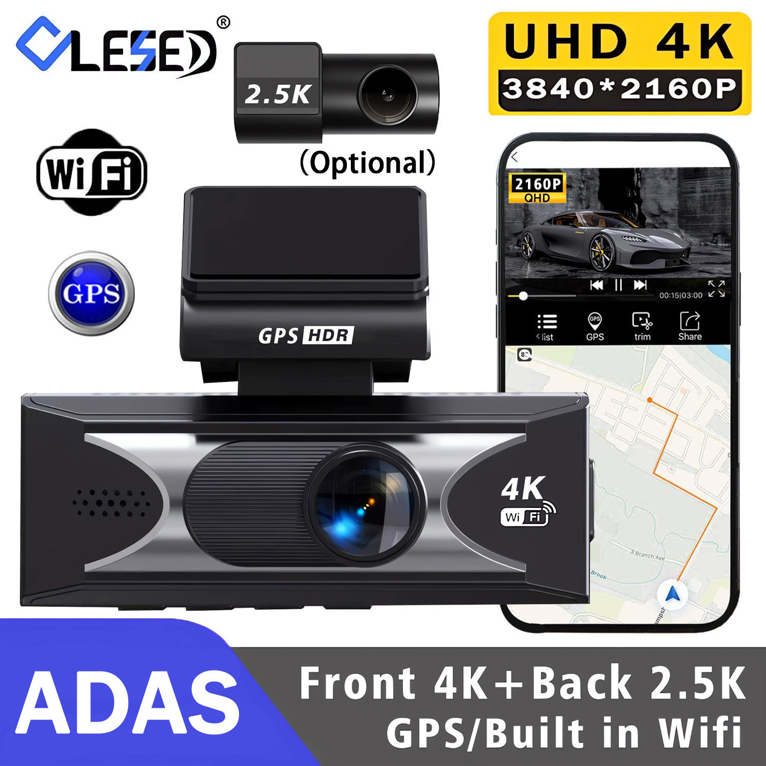 Dash Cam 4K Sony Starvis - Dash Cam UHD3840 * 2160P 4K