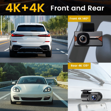 Dash Cam Front And Rear 4K - Dashcam 4K per SUV con monitoraggio