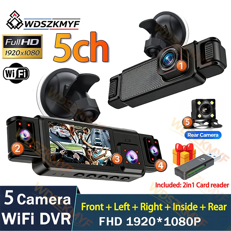 Dash Cam Mirror Backup Camera - Nuovo 360 ° Telecamera per auto