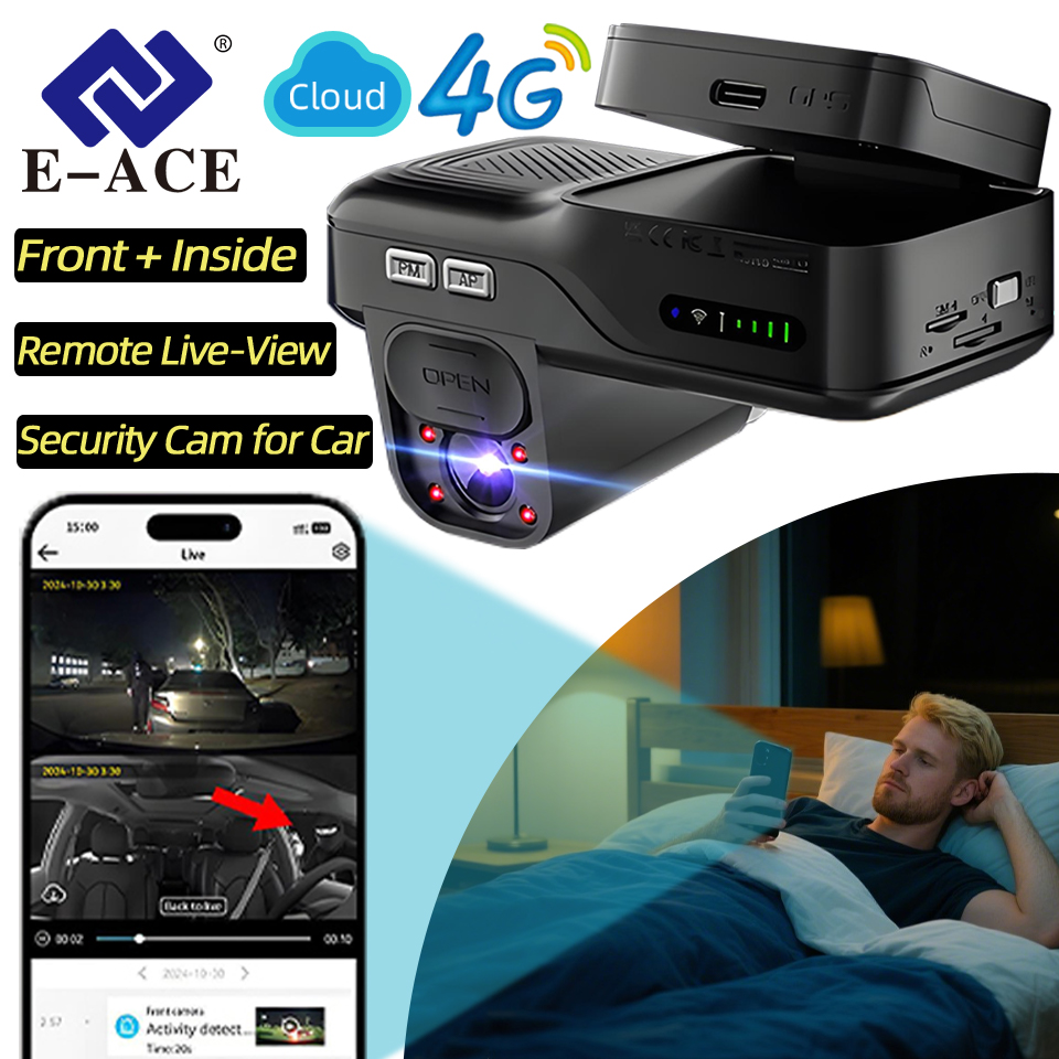 Dash Cam Night Vision Infrared - Dash Cam E-ACE 4G LTE con