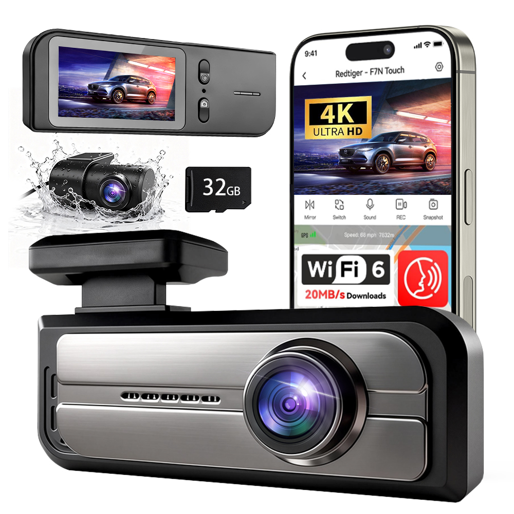 Dash Cam With Parking Monitor - Doppia telecamera da cruscotto, videoregistratore DVR