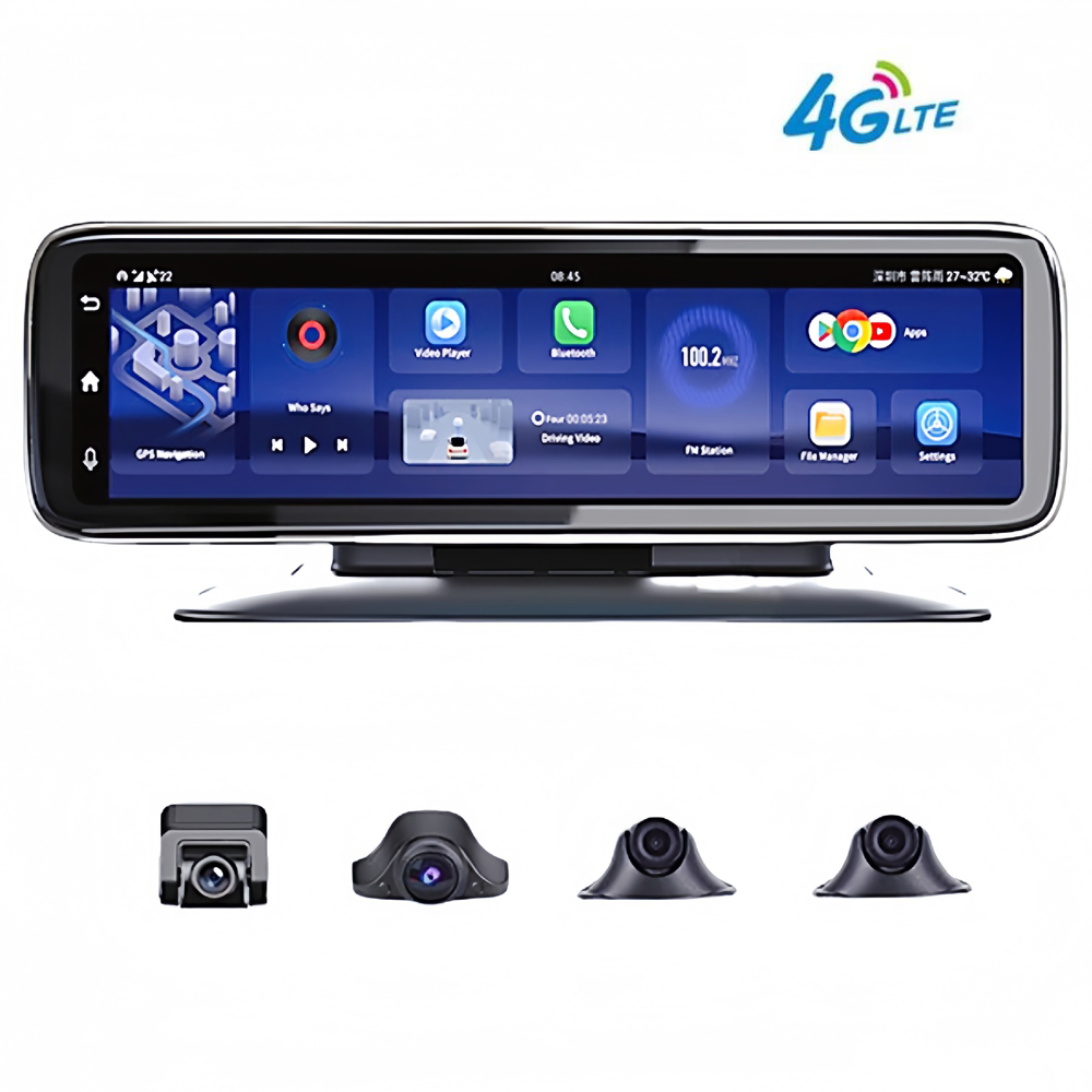 Dash Cam Rear View Mirror 12 Inch - Specchietto retrovisore per auto touch screen