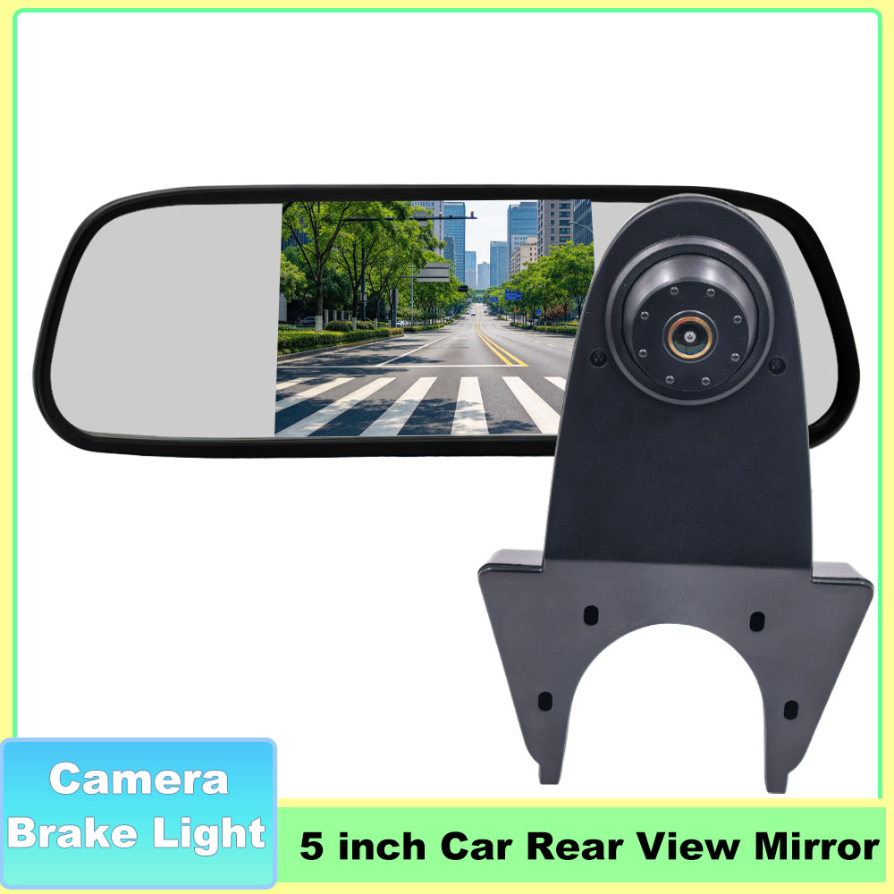 Dash Cam Mirror Backup Camera - Kit monitor per specchietto retrovisore con