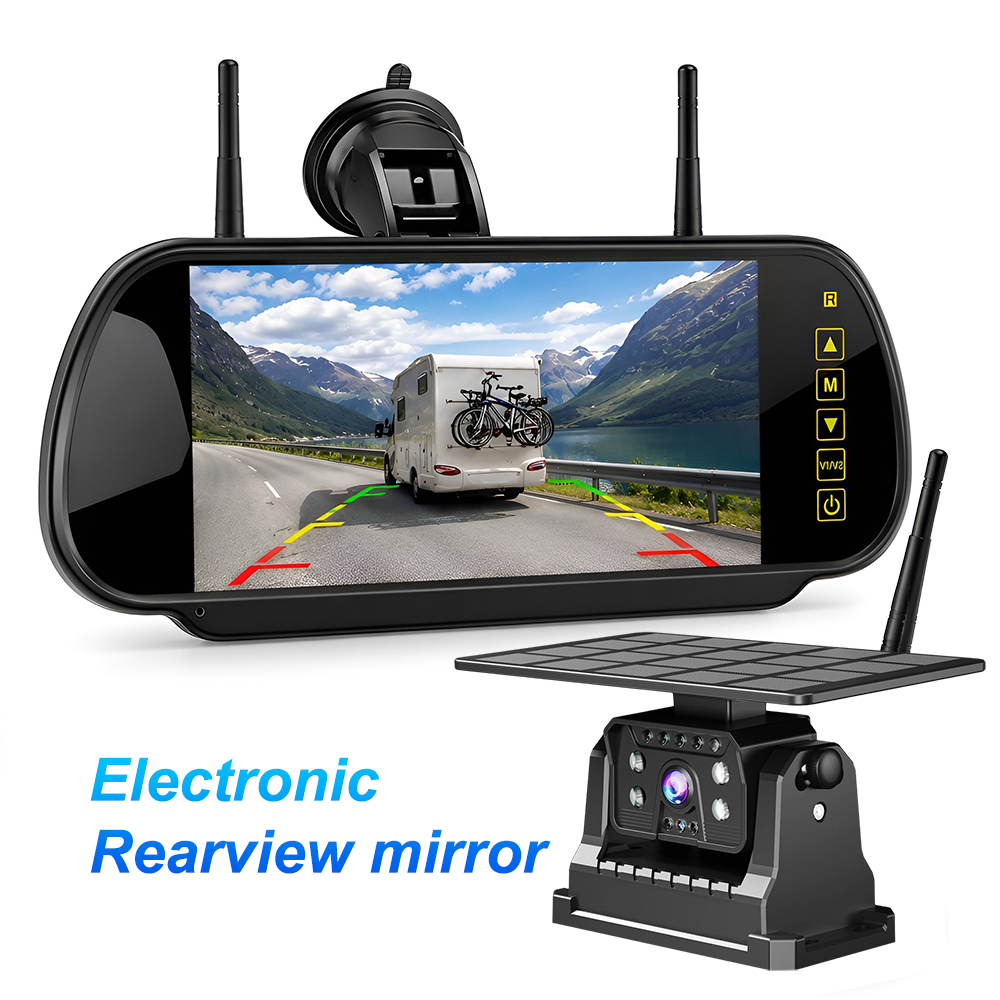 Dash Cam Mirror Backup Camera - Sistema di Telecamera di Backup Solare