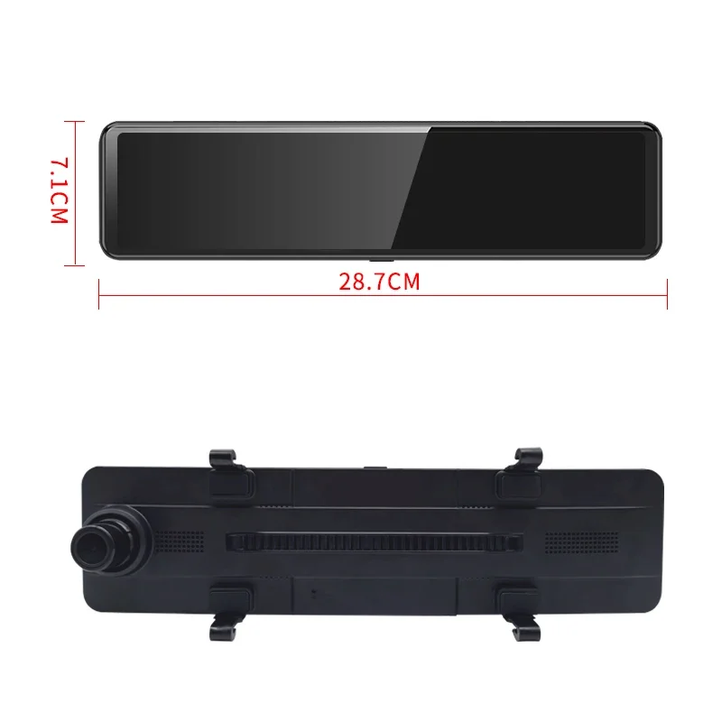Dash Cam 3 Channel 1080P - Dash Cam a specchio da 12