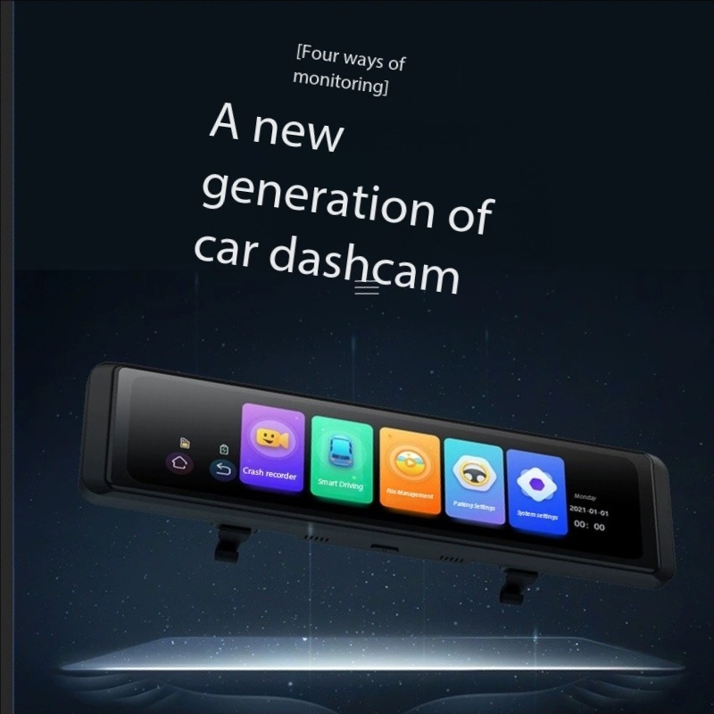 4. Registra l'avviso punto cie - Dash Cam Rear View Mirror 12 Inch recensione e prezzo