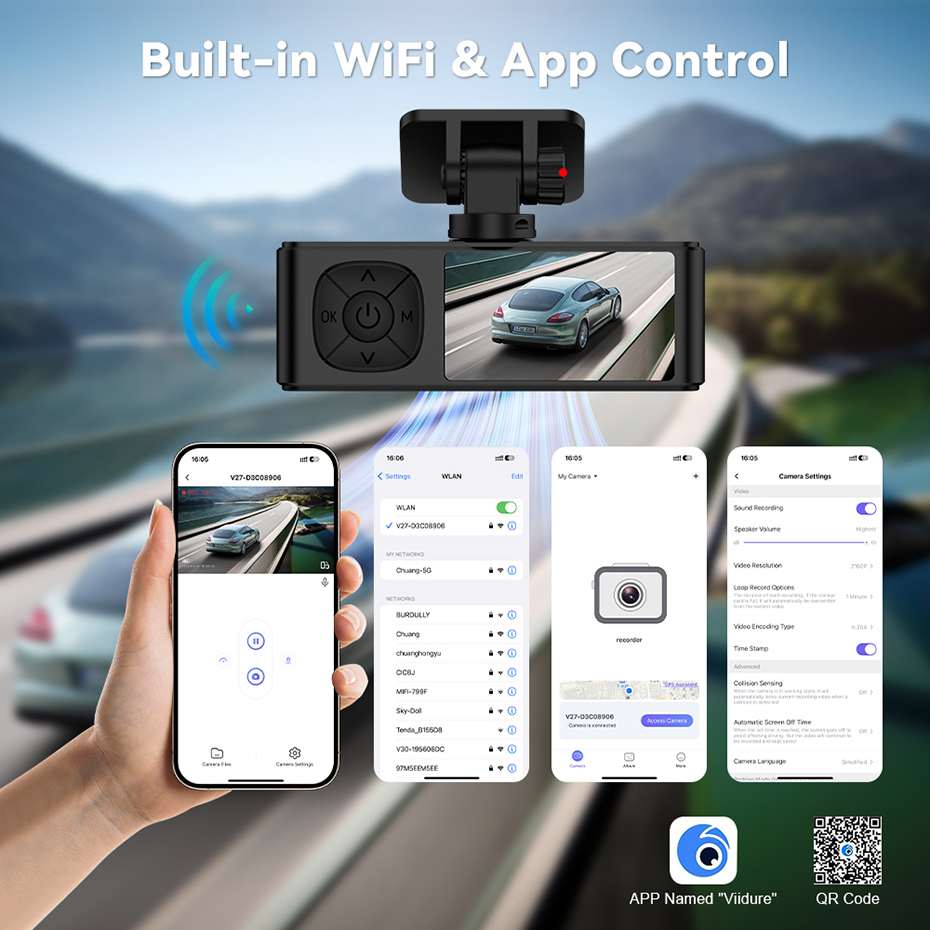 Telecamere DVR per Auto 4K 216 - Dual Dash Cam With Gps Wifi recensione e prezzo