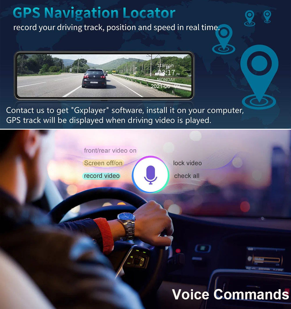 HGDO D566 Dash Cam 4K con GPS  - Dual Dash Cam With Gps Wifi recensione e prezzo