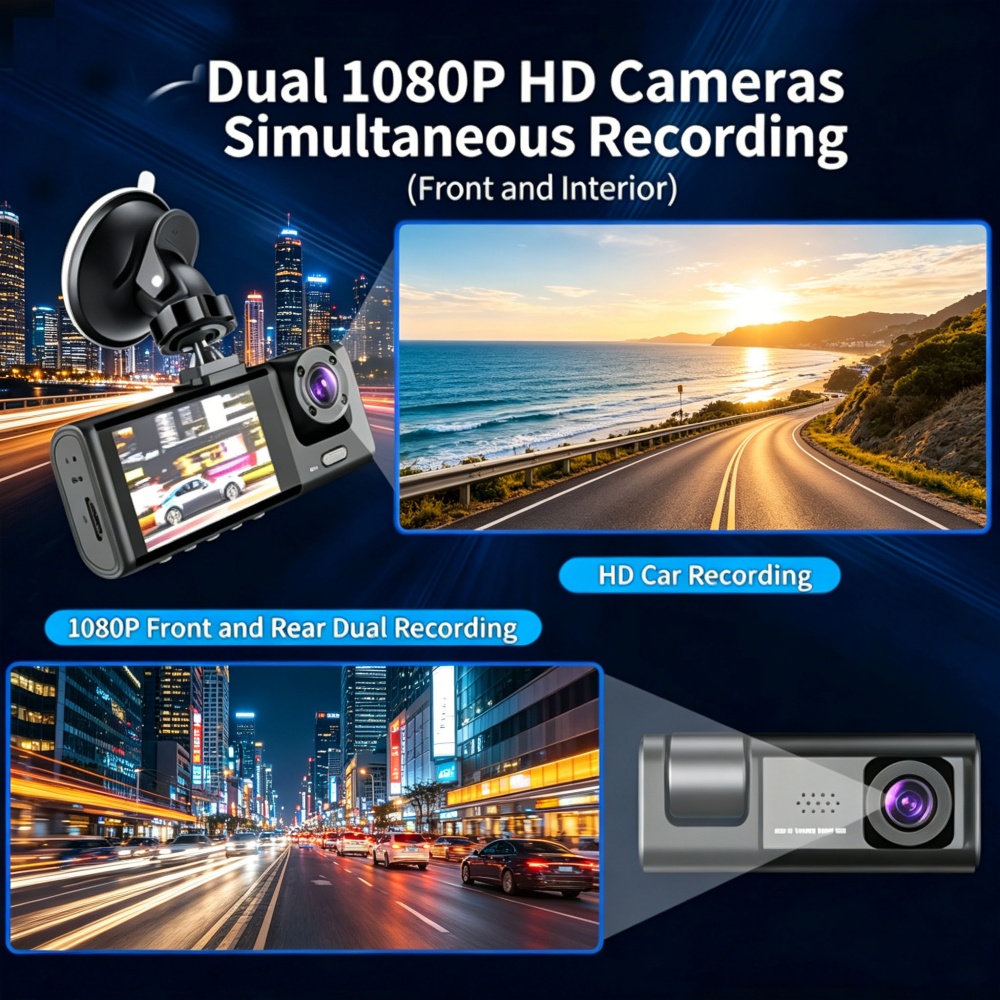Dash Cam 1080P Full HD WiFi An - Dash Cam 3 Channel 1080P recensione e prezzo