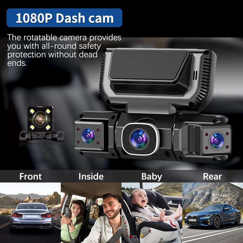 4 telecamera 360 gradi DVR per - Dash Cam 360 Degree Panoramic recensione e prezzo