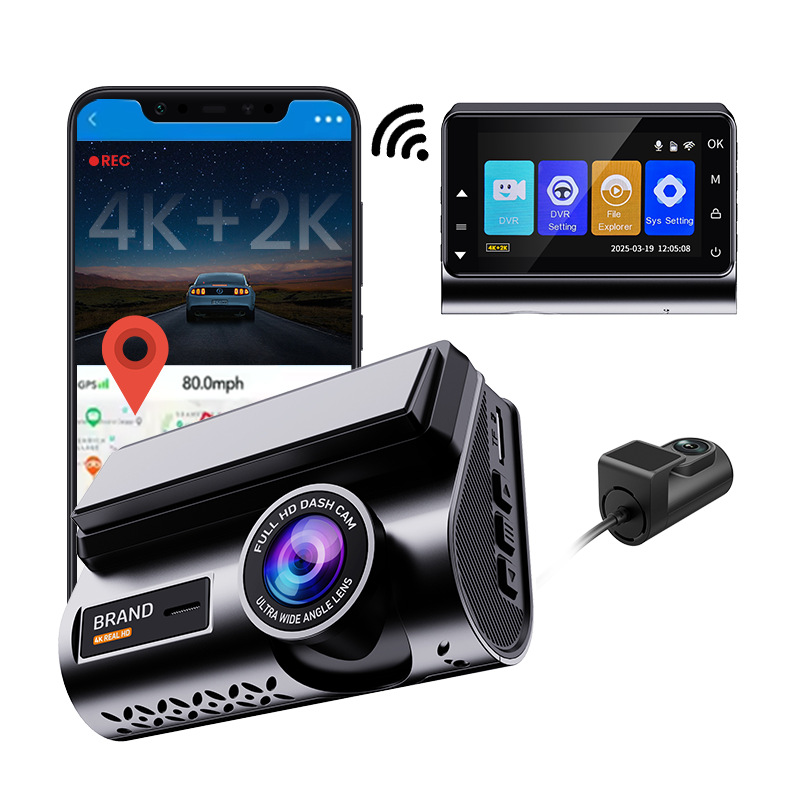 4K Dvr WiFi Dash Cam Telecamer - Dash Cam 2K Dual Lens recensione e prezzo