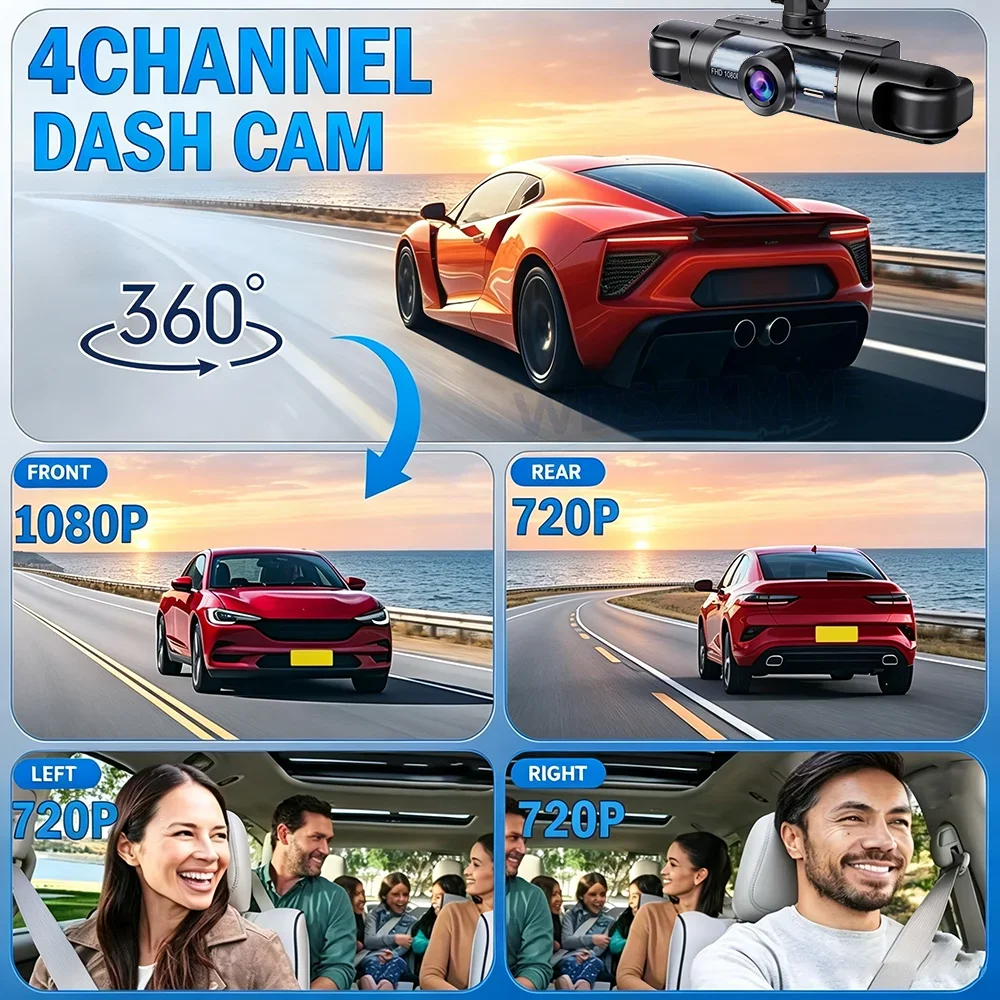 Telecamera per Auto HD 1080P 3 - Dash Cam 3 Channel 1080P recensione e prezzo