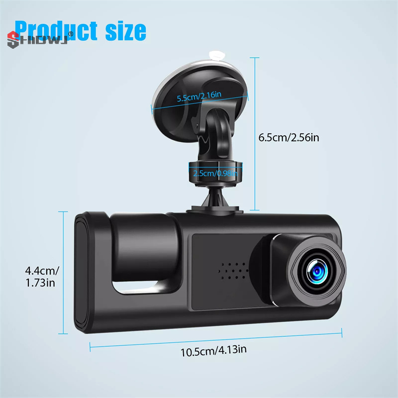 DVR per auto a 3 canali HD 108 - Dash Cam 3 Channel 1080P recensione e prezzo