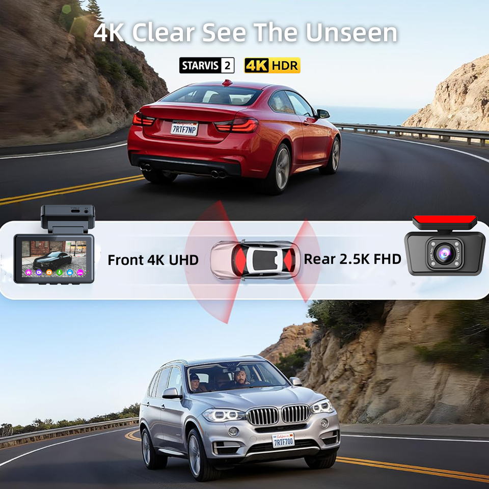 Dash Cam E-ACE 4K con Schermo  - Dash Cam 4K Sony Starvis recensione e prezzo