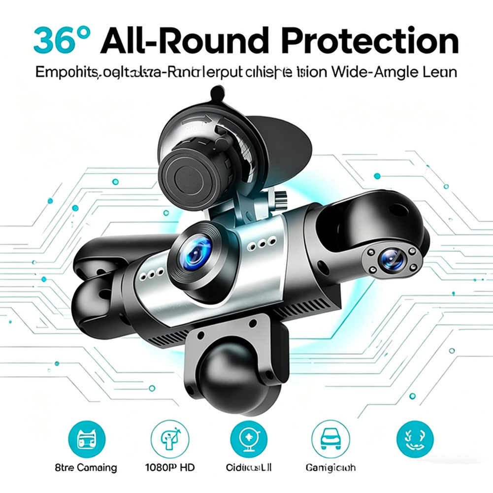 Videoregistratore per Auto a 5 - Dash Cam 360 Degree Panoramic recensione e prezzo