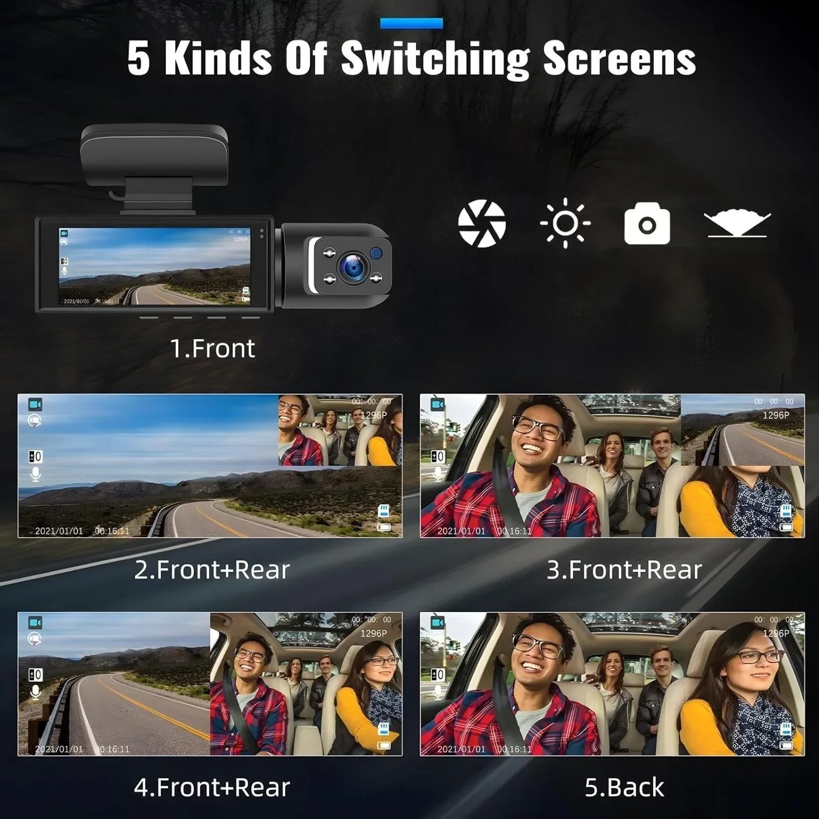 Dash Cam per auto con doppia l - Dash Cam With Parking Monitor recensione e prezzo