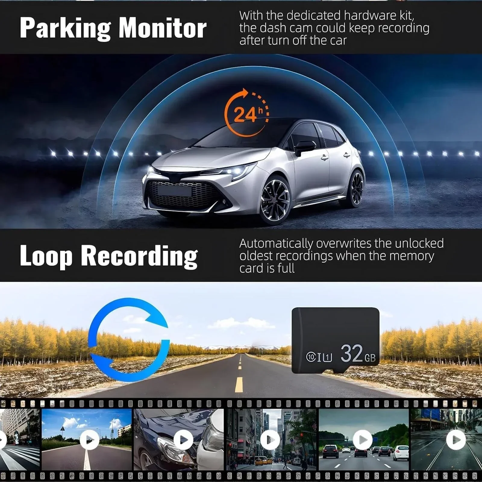 Dash Cam per auto con doppia l - Dash Cam With Parking Monitor recensione e prezzo