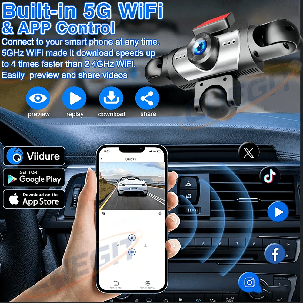 Aggiornamento DVR Auto 3/5 Can - Dash Cam 360 Degree Panoramic recensione e prezzo