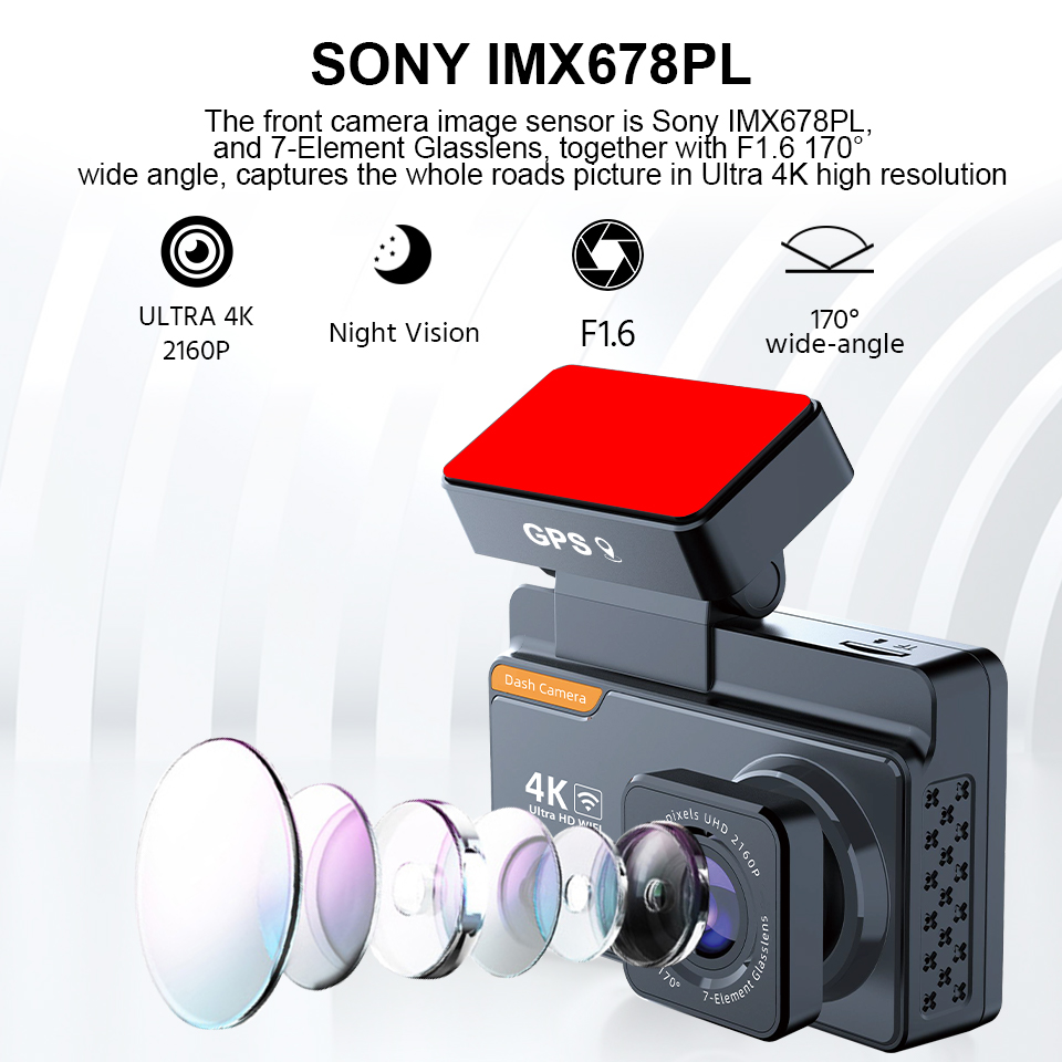 E-ACE Videoregistratore UHD 4K - Dash Cam 4K Sony Starvis recensione e prezzo