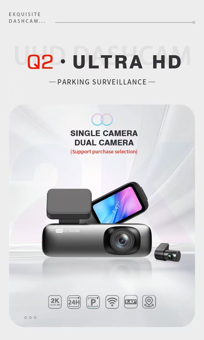 Nuova Dash Cam 2026 Q2 con Dop - Dash Cam 2K Dual Lens recensione e prezzo