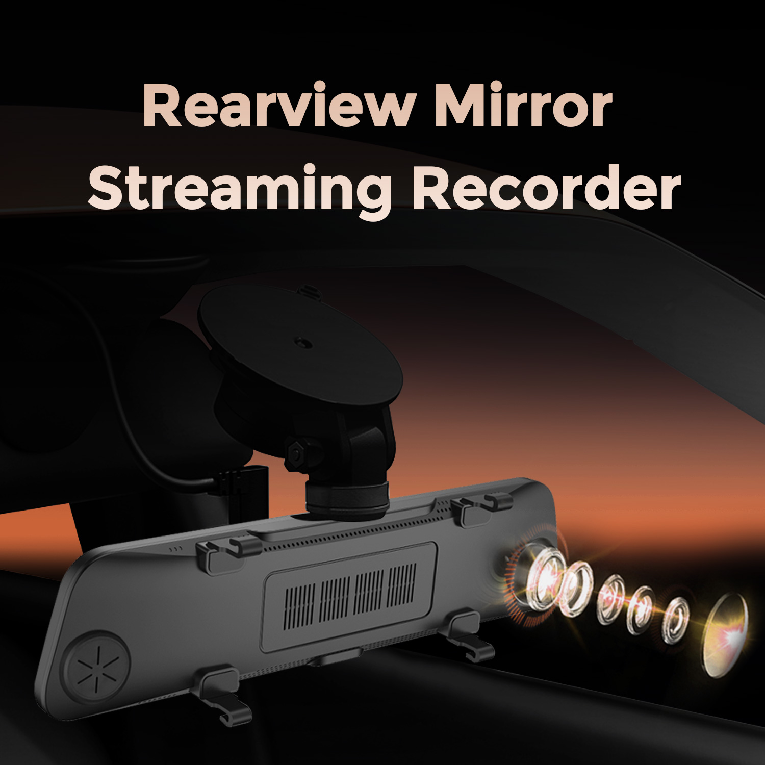 Nuova videocamera per auto con - Dash Cam Rear View Mirror 12 Inch recensione e prezzo