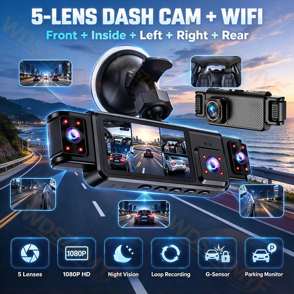 Nuovo 360 °   Telecamera per a - Dash Cam Mirror Backup Camera recensione e prezzo