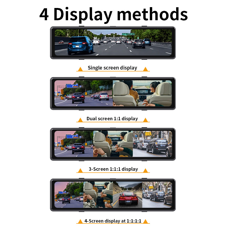 Telecamera DVR per Auto da 12  - Dash Cam Rear View Mirror 12 Inch recensione e prezzo