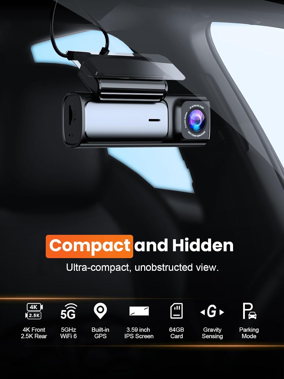 Dashcam Anteriore e Posteriore - Dash Cam Front And Rear 4K recensione e prezzo