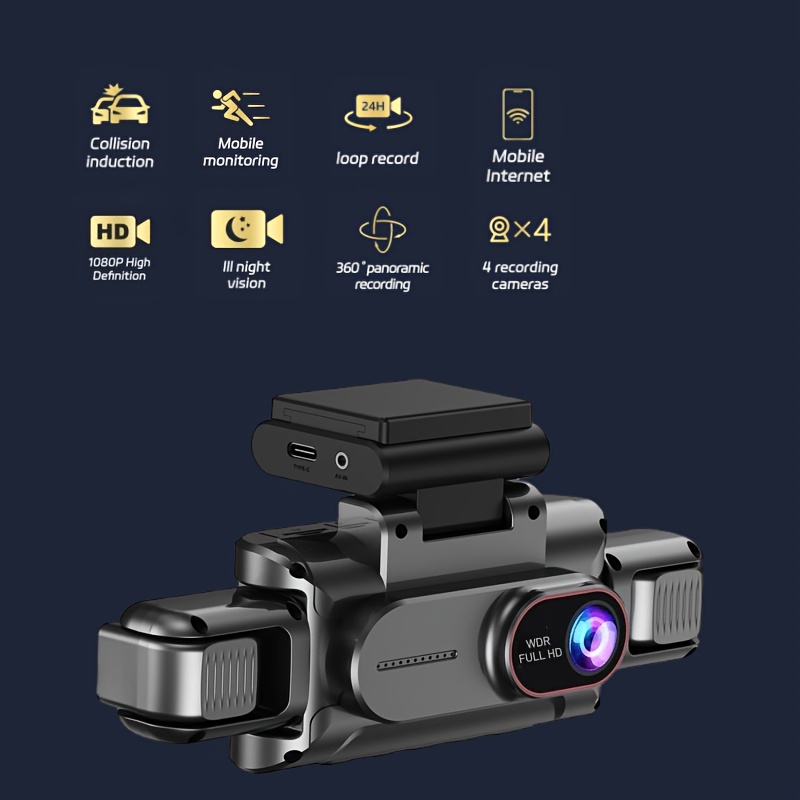 Dash Cam WiFi a 3-4 Canali, Fu - Dash Cam 3 Channel 1080P recensione e prezzo