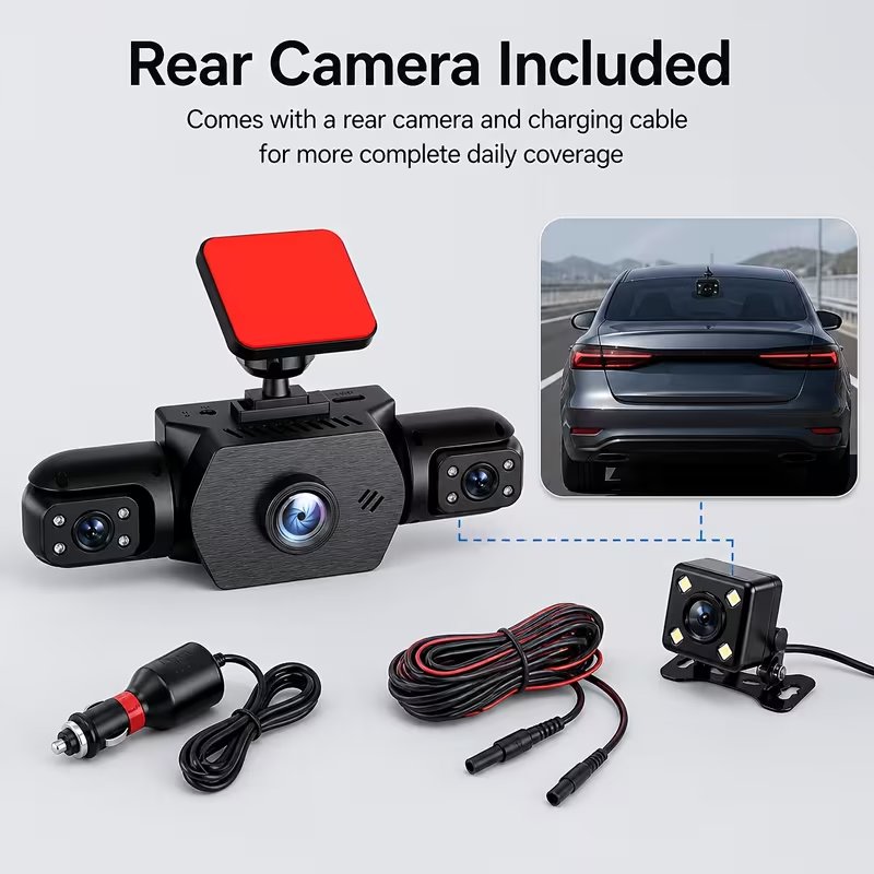 Dash Cam 1080P FHD a 3/4 canal - Dash Cam 3 Channel 1080P recensione e prezzo