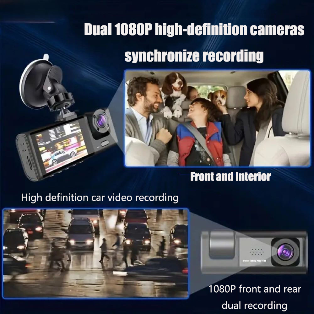 Registratore per Veicoli, Dash - Dash Cam 3 Channel 1080P recensione e prezzo