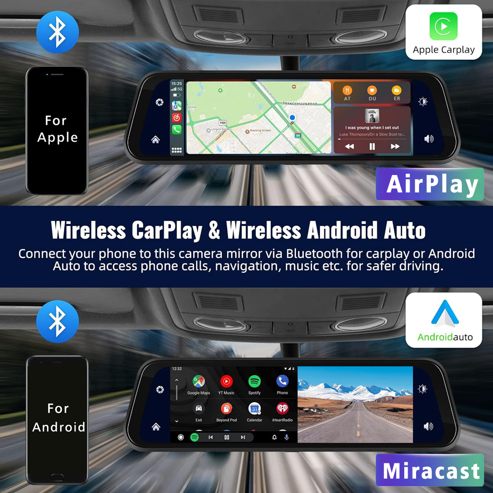 Dash Cam 10 Pollici 4K 3840*21 - Dual Dash Cam With Gps Wifi recensione e prezzo