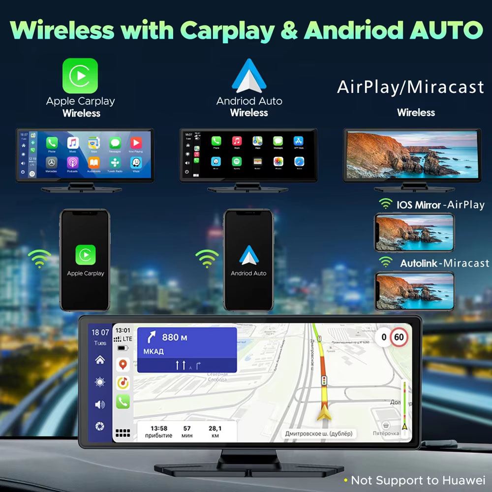 4K 3840*2160P Dash Cam Carplay - Dual Dash Cam With Gps Wifi recensione e prezzo