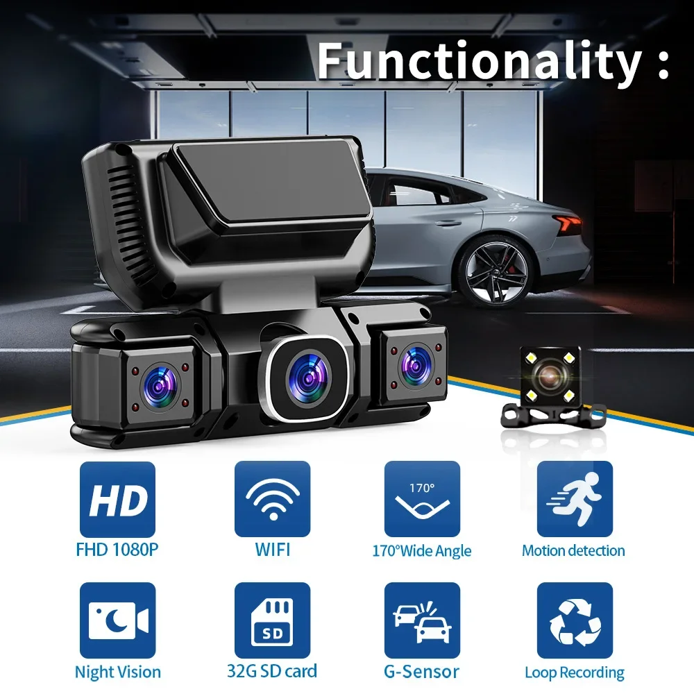 Telecamera a 360 Gradi con 4 V - Dash Cam 360 Degree Panoramic recensione e prezzo
