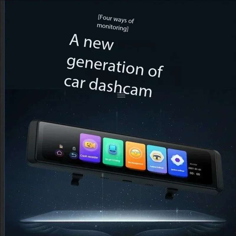 4. Registra l'avviso punto cie - Dash Cam Rear View Mirror 12 Inch recensione e prezzo