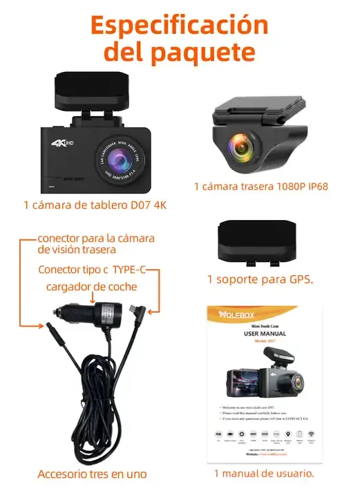Wolfbox Dealer D07 Doppia Tele - Dash Cam Front And Rear 4K recensione e prezzo