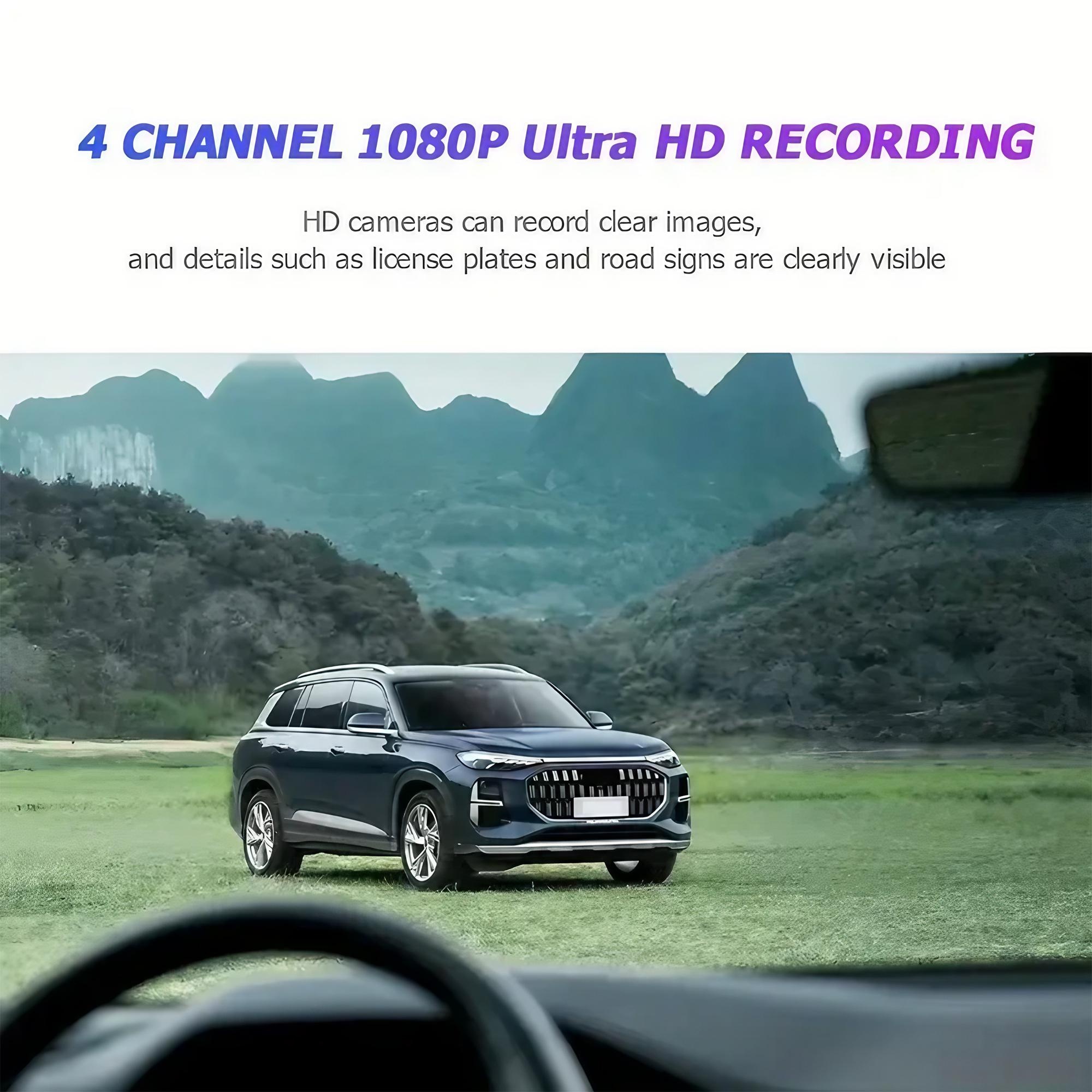 Dash Cam a 4 Lenti 1080P Full  - Dash Cam 360 Degree Panoramic recensione e prezzo
