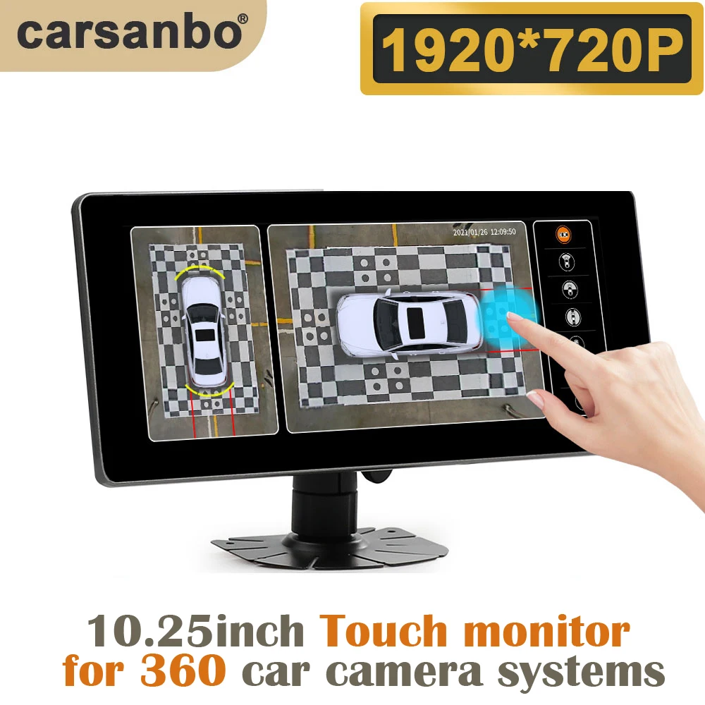 Carsanbo Monitor touch screen  - Dash Cam 360 Degree Panoramic recensione e prezzo
