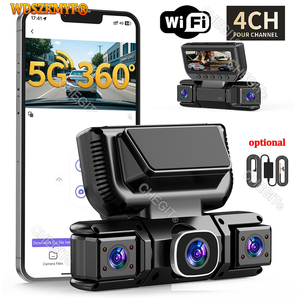 Nuovo WIFI 4 Canali 360 Gradi  - Dash Cam 360 Degree Panoramic recensione e prezzo