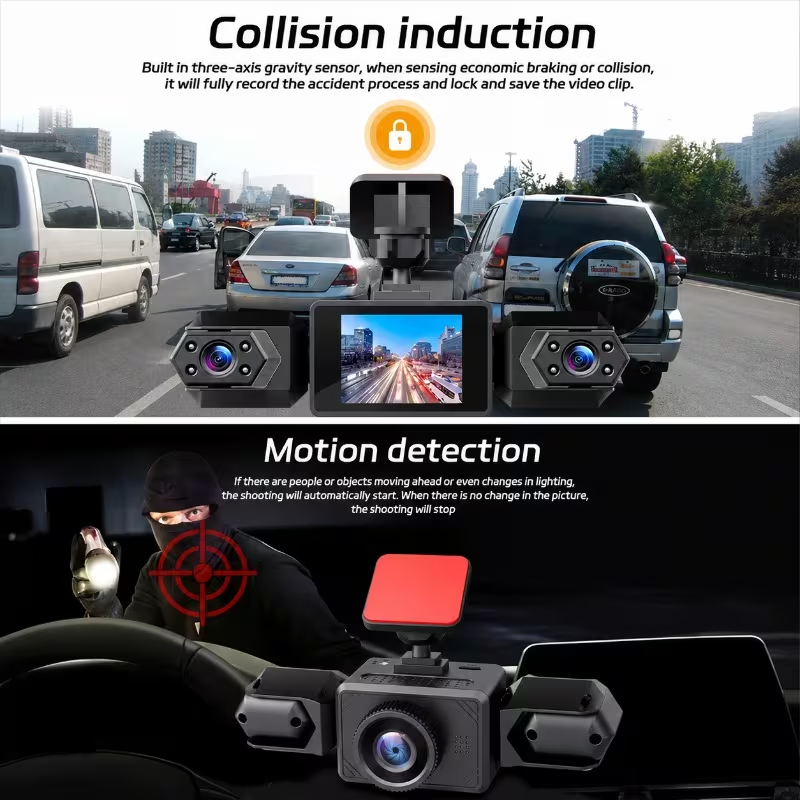 Dash Cam a 3/4 canali 1080P, T - Dash Cam 3 Channel 1080P recensione e prezzo
