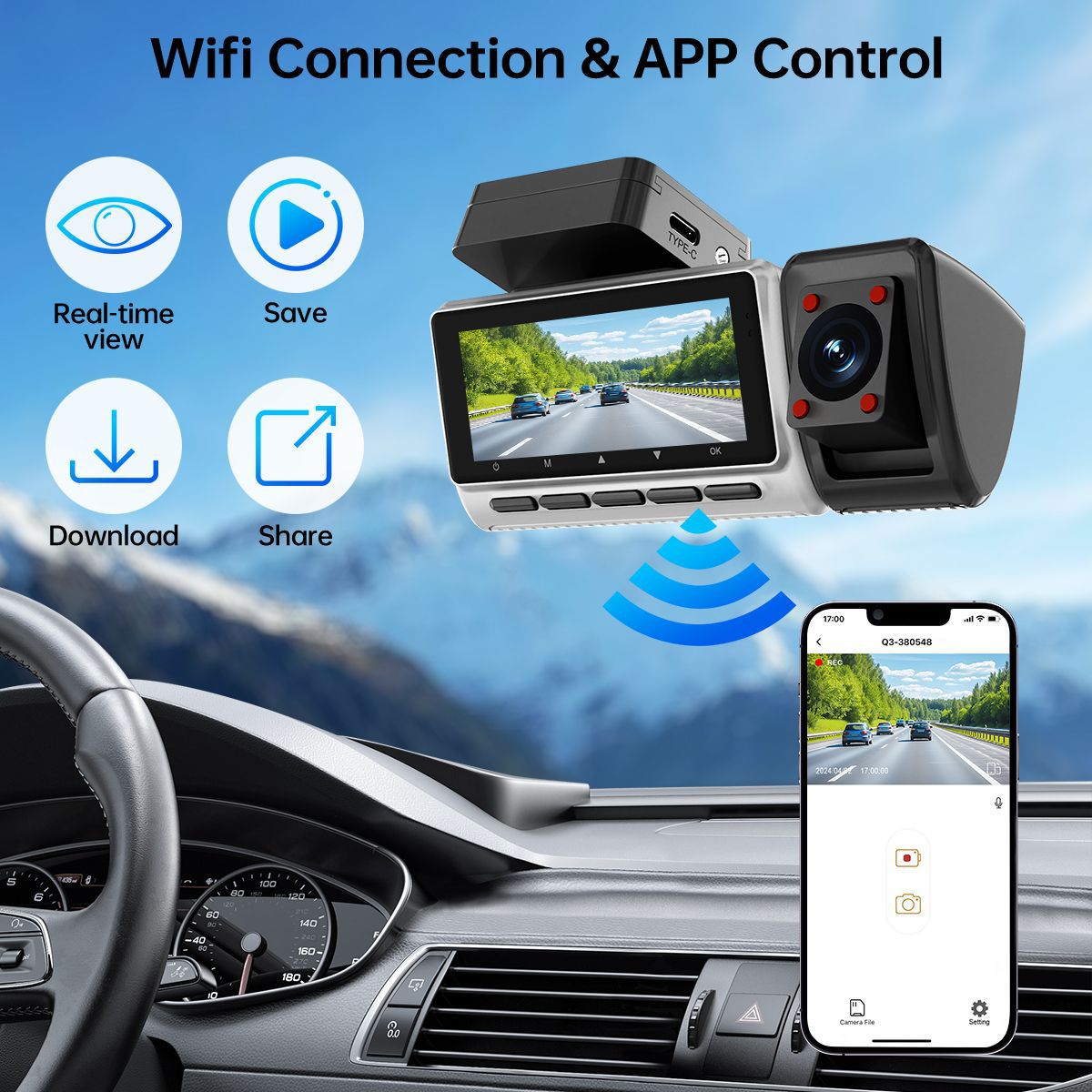 Nuova Dashcam GPS HD con Visio - Dash Cam 360 Degree Panoramic recensione e prezzo