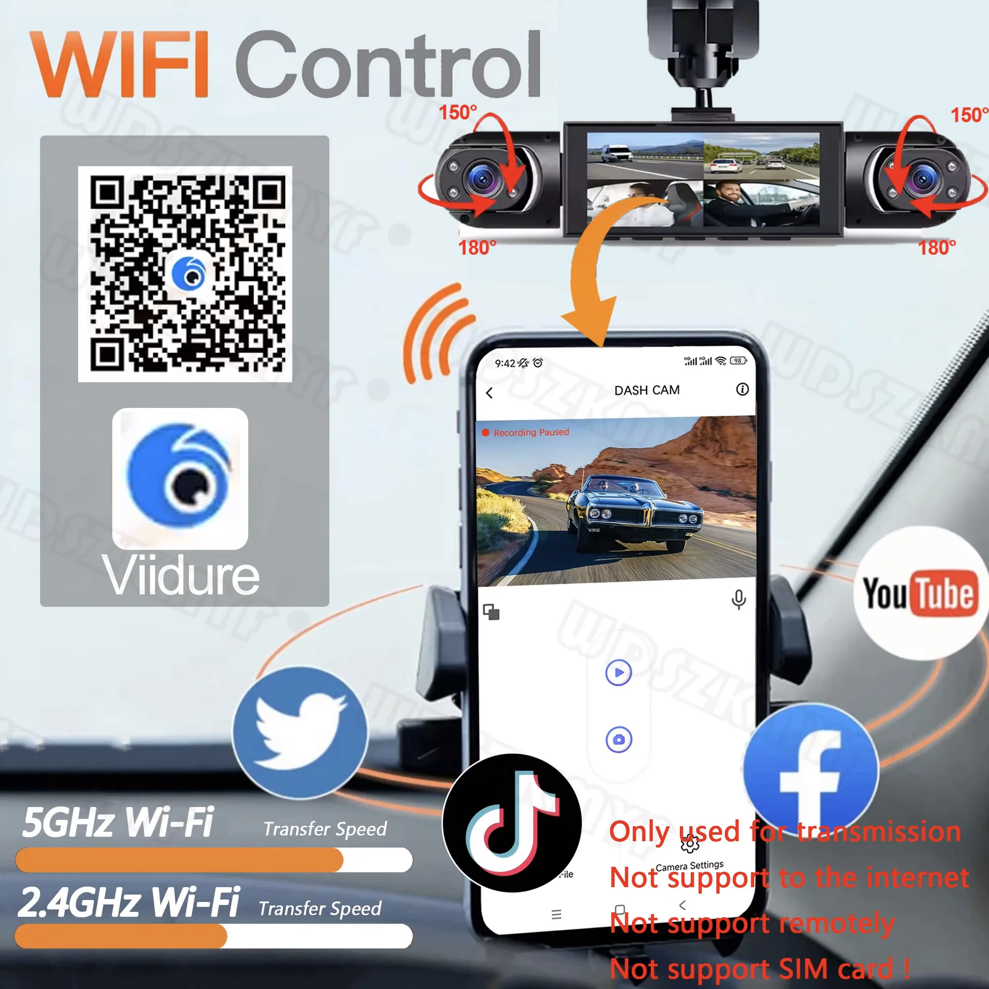 Videoregistratore per auto a 4 - Dash Cam 360 Degree Panoramic recensione e prezzo