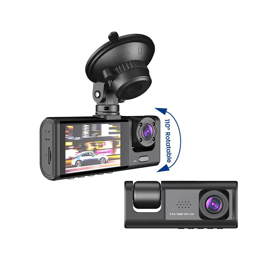 Videoregistratore per Auto a 3 - Dash Cam 3 Channel 1080P recensione e prezzo