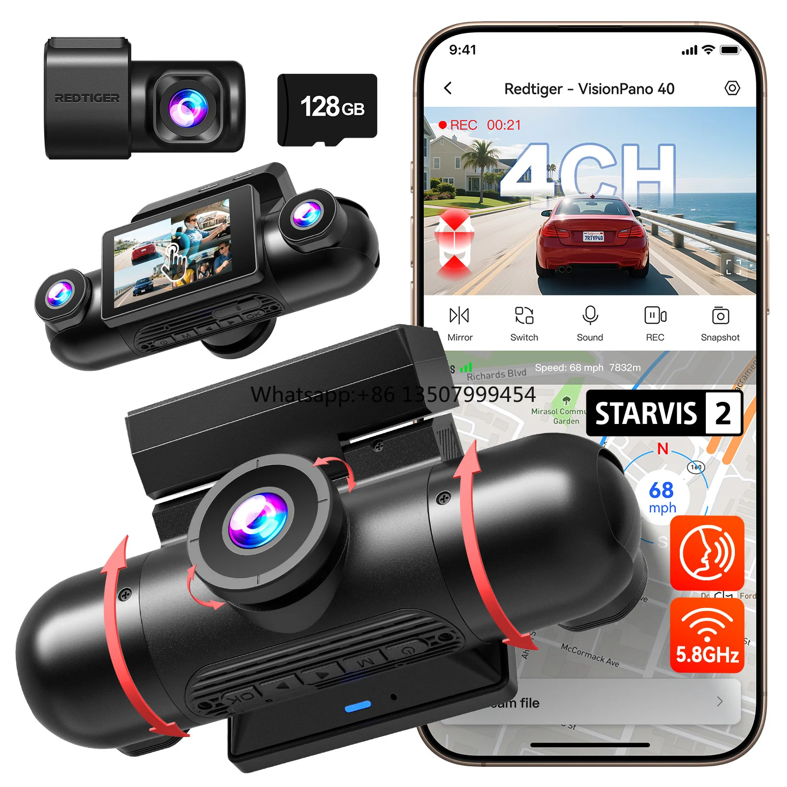 Distributore VP40 2.5K*2+1080P - Dual Dash Cam With Gps Wifi recensione e prezzo