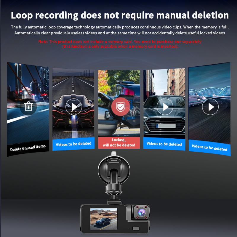 Dash Cam per Auto con 3 Teleca - Dash Cam Night Vision Infrared recensione e prezzo