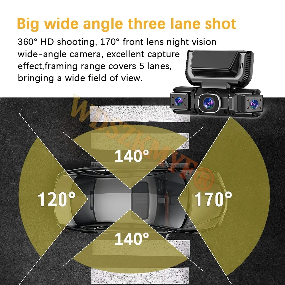 Telecamera a 360 Gradi con 4 V - Dash Cam Mirror Backup Camera recensione e prezzo