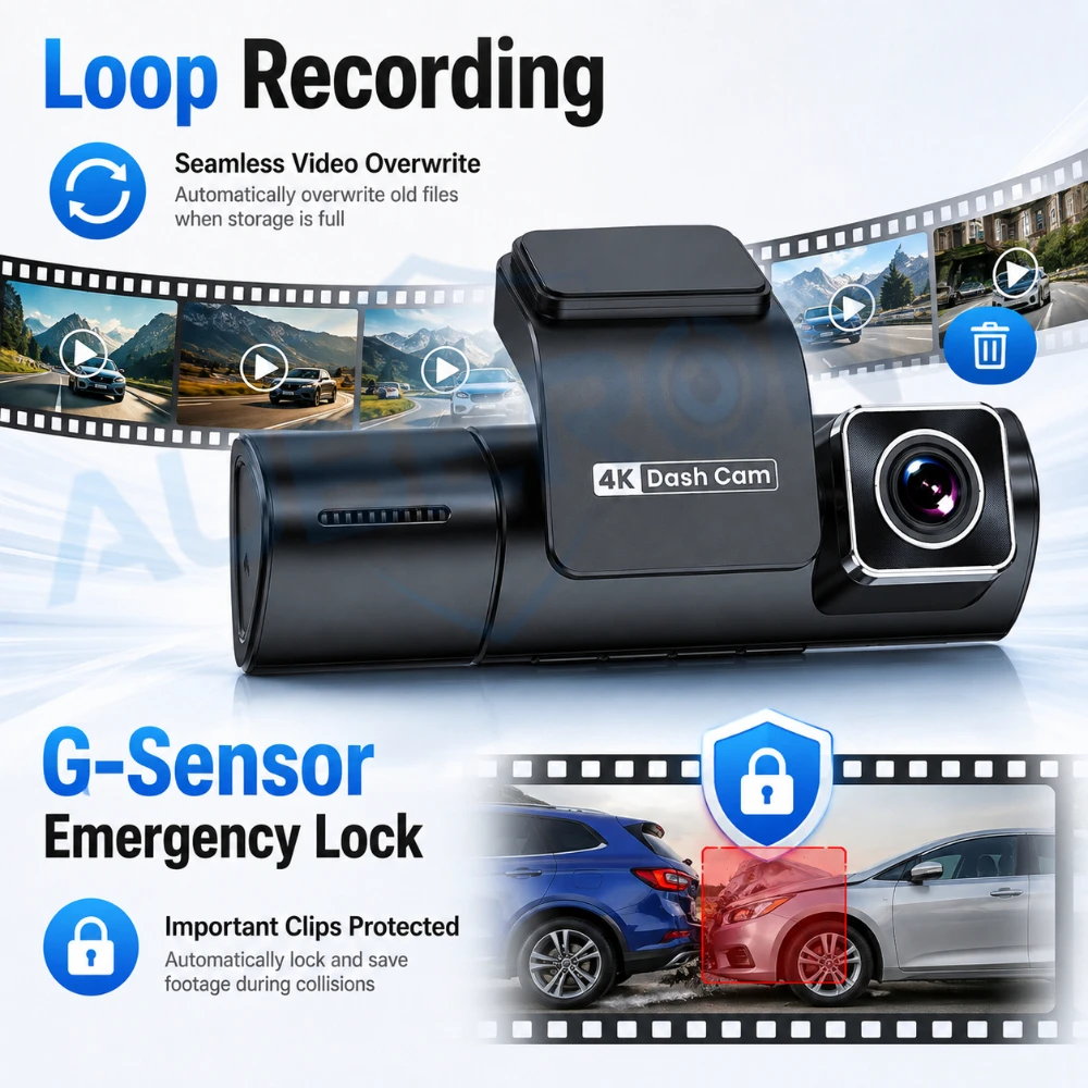 Dash Cam a 3 Canali 4K Anterio - Dash Cam 3 Channel 1080P recensione e prezzo