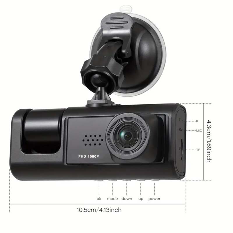 Dash Cam doppia fotocamera 108 - Dash Cam Front And Rear 4K recensione e prezzo