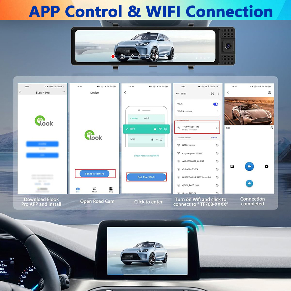 Dash Cam WIFI a 3 Canali con S - Dash Cam Night Vision Infrared recensione e prezzo