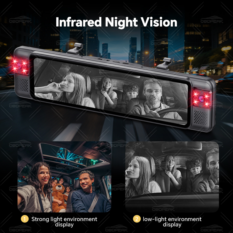 Specchietto Retrovisore D75 FH - Dash Cam Night Vision Infrared recensione e prezzo
